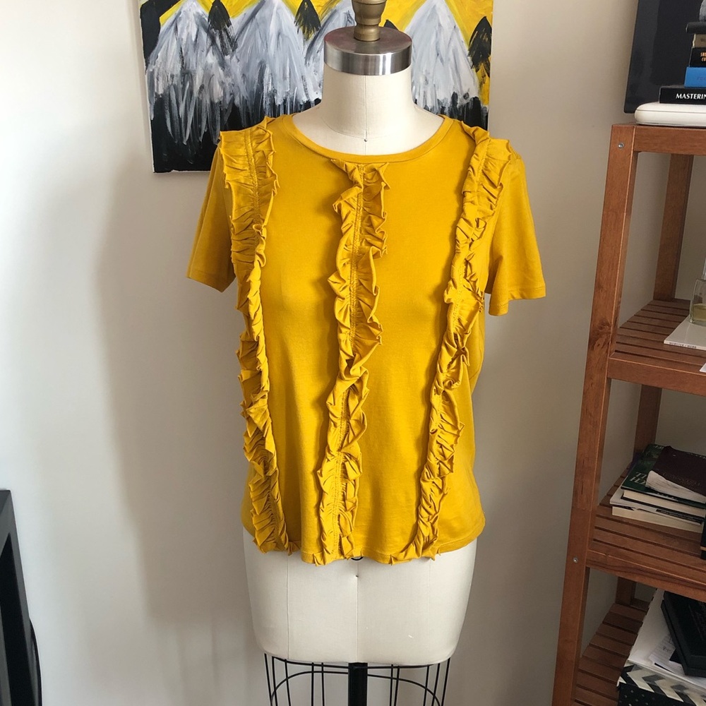 ZARA Ruffle T-shirt